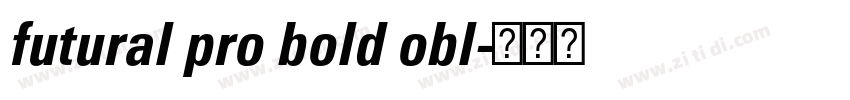 futural pro bold obl字体转换